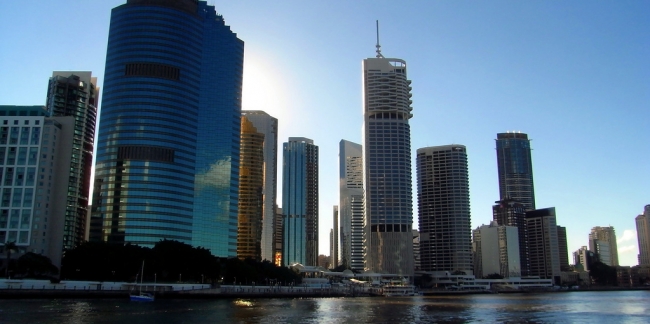 כמעט מכל חלון תוכלו לראות את הנהר ב-CBD בבריסביין. צילום: Gordon Wrigley/flickr