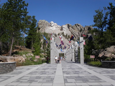 הכניסה ל- mount rushmore