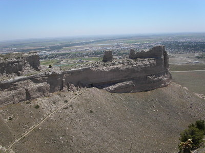 העיר Scottsbluff מגובה המצוק