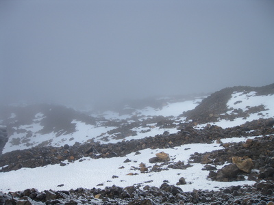 כך זה ניראה כשאין ראות. Pico del Teide