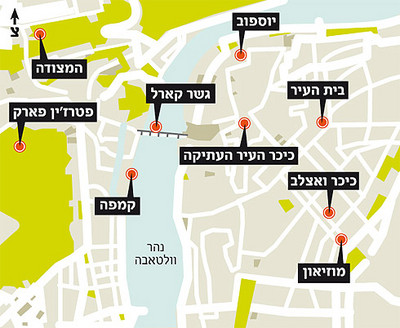 מפת האזור המתויר