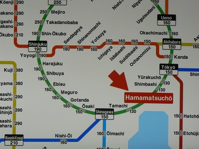 מפת הרכבות בתחנת הרכבת