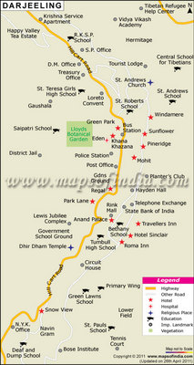 Darjiling city map