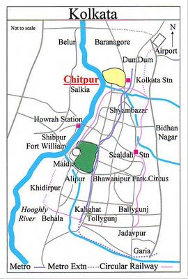 מפת אזור chitpur