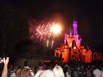 מופע זיקוקים ב- Magic Kingdom