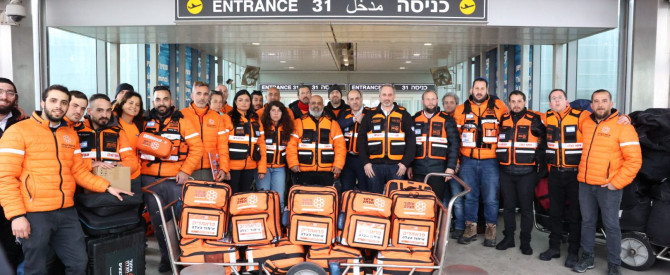 עם 30 אנשי רפואה: איחוד ההצלה  וסאן דור יטיסו 10 טון ציוד רפואי לטורקיה