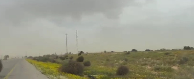 חול המועד: סופת חול נצפתה בניצנה בעקבות מזג האוויר החורפי