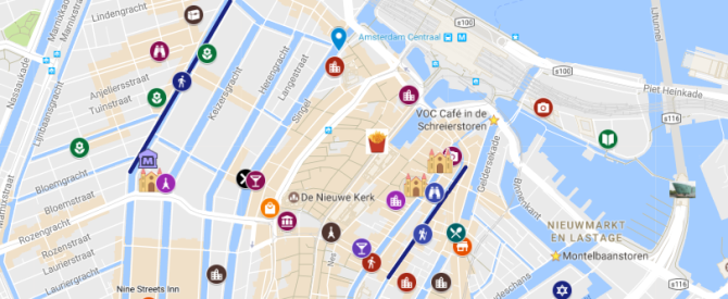 אמסטרדם : המפות וכרטיס I amsterdam